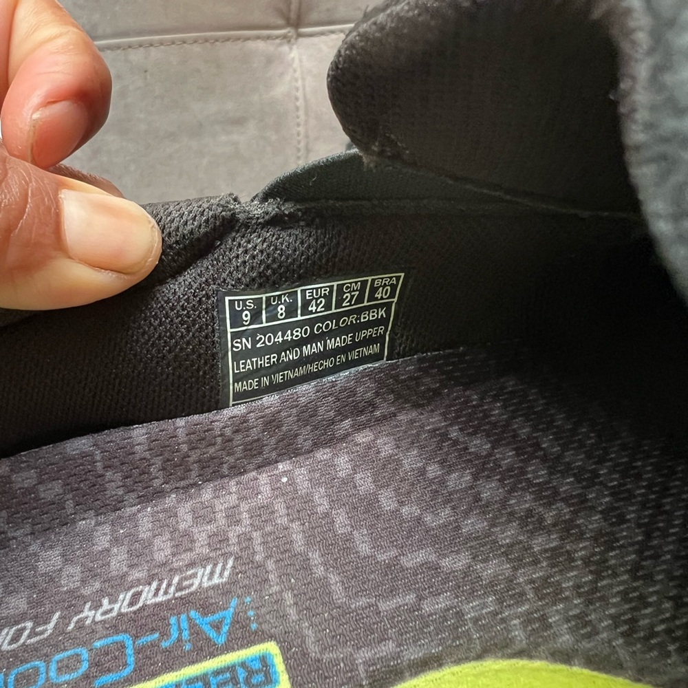 Skechers Black Men's Slip-On Loafers - Picture 4 of 6